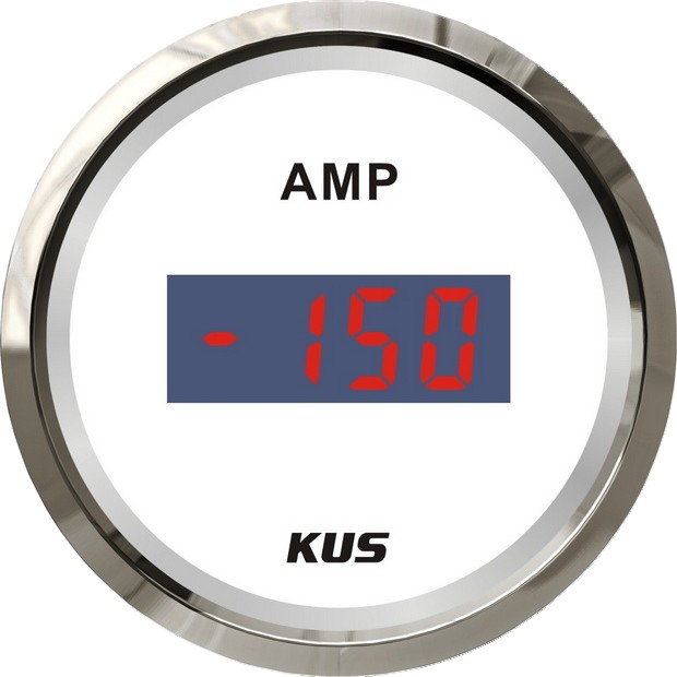 KUS digitális ampermérő – Fehér ±50 A