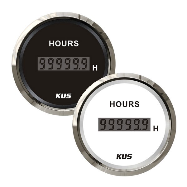 KUS LCD üzemóra-számláló – Fehér