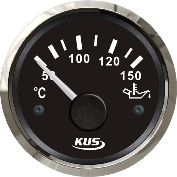KUS motor-/hajtóműolaj hőmérséklet műszer – Fekete 50–150 °C