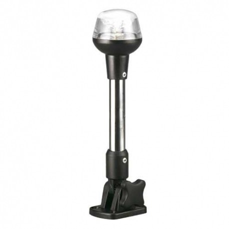 Dönthető LED körfény, fekete, 12/24 V, 63,5 cm