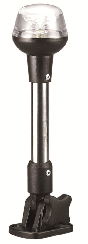Dönthető LED körfény, fekete, 12/24 V, 63,5 cm