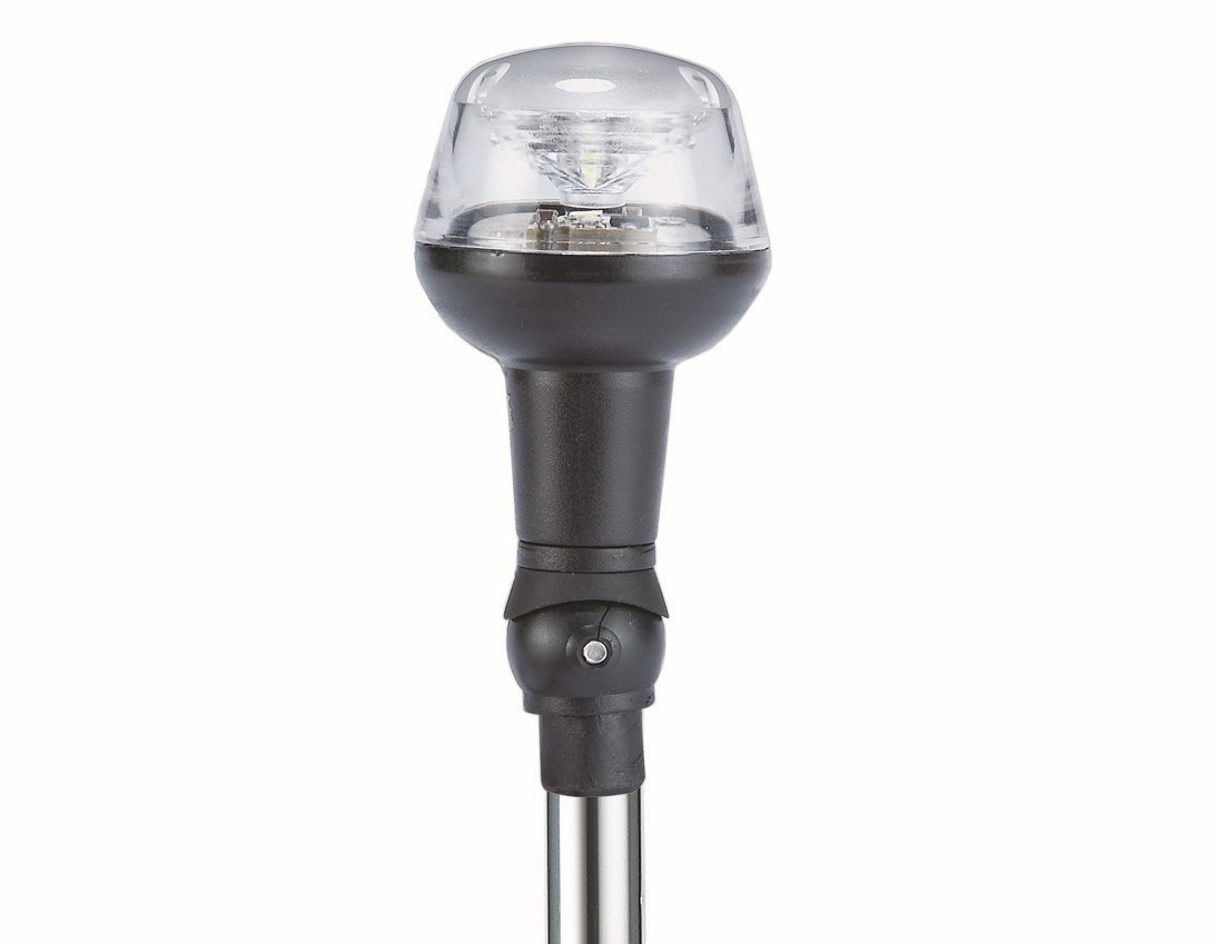 Bedugható LED körfény, fekete, 12/24 V, 63,5 cm