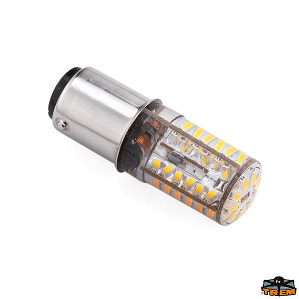BA15d LED izzó, 12 V, 2,5 W, meleg fehér, 180 lumen