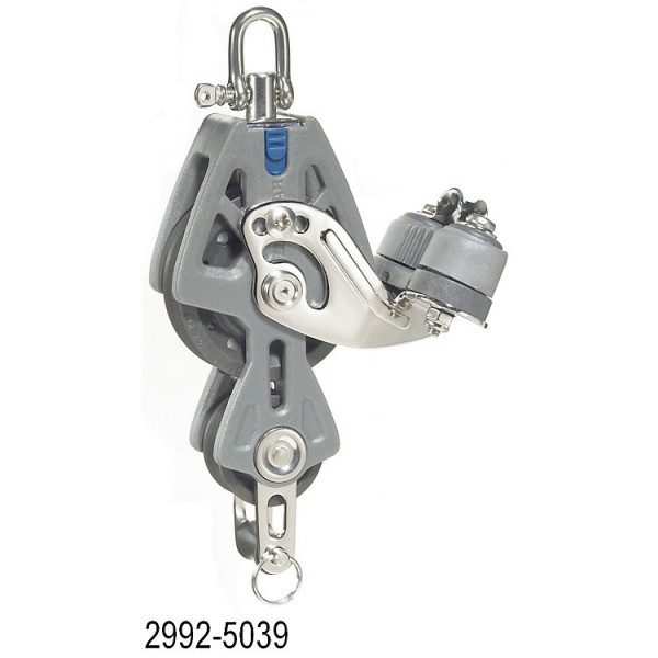 Lewmar Synchro 90 mm-es hegedűcsiga forgóseklivel, kötélfogóval és alsó szemmel – 90 mm / Lewmar 29929039