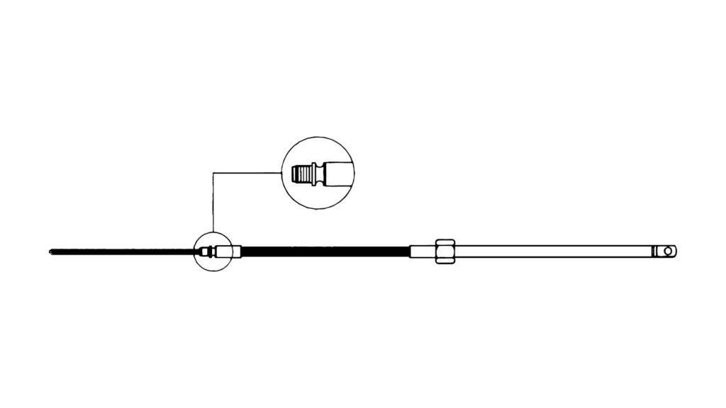 M58 Kormánykábel – 7' / 2,14 m