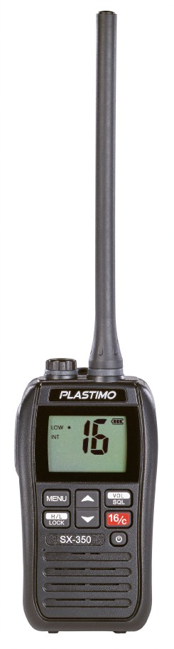 Plastimo SX-350+ úszó, vízálló kézi URH (VHF) rádió