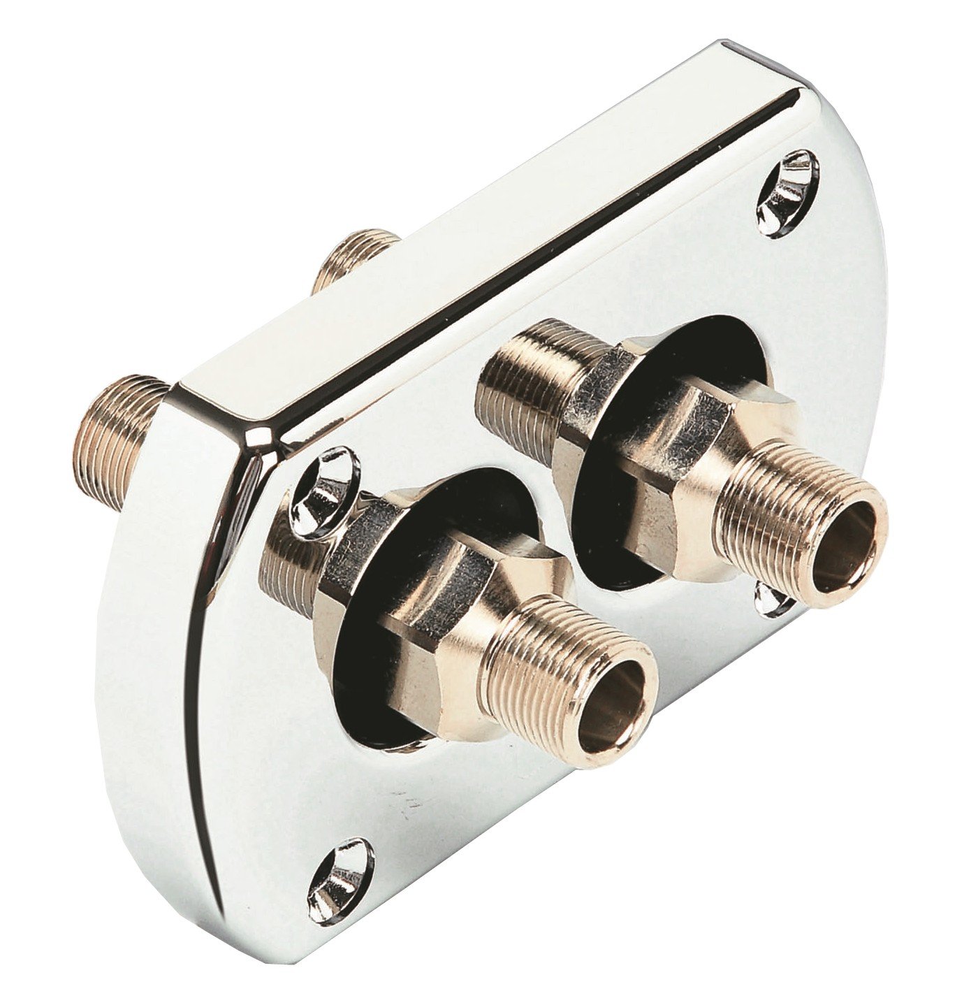 Ultraflex R9 átvezető hidraulika tömlőhöz, króm – R9 / króm / hidraulika tömlő