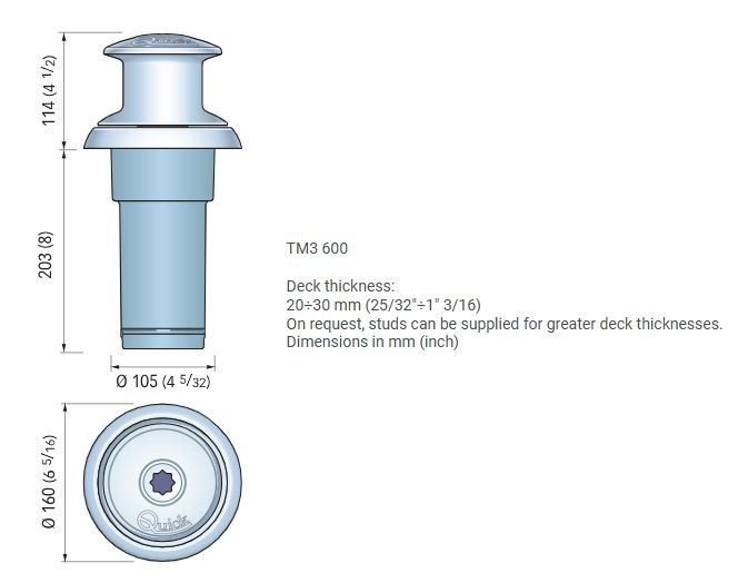 Quick Totem elektromos kötélcsörlő – 500 W / 12 V / 130 mm dob