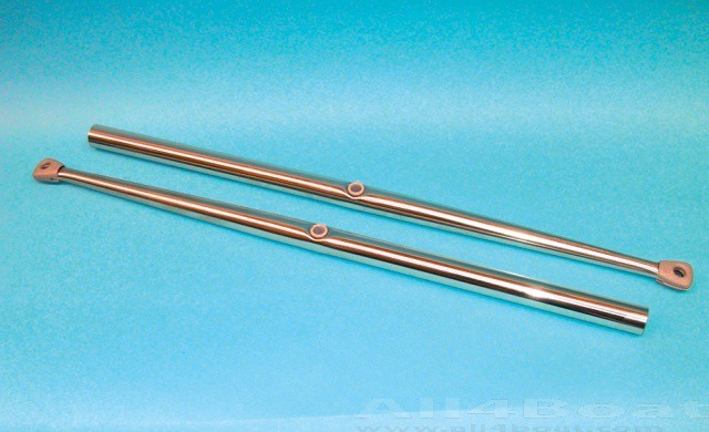 Kúpos relingoszlop AISI 316, 620 × 25 mm
