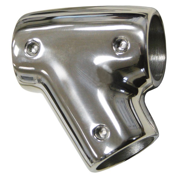 A4 rozsdamentes reling T-idom 60°, univerzális, 22 mm csőhöz – 7/8 coll 60 fok univerzális