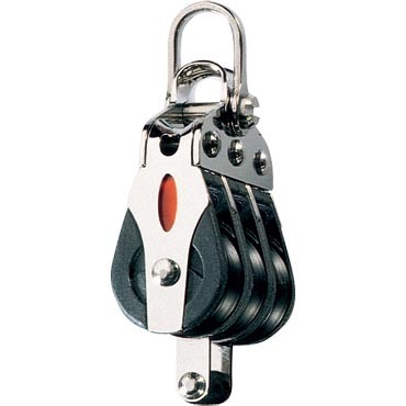 Ronstan golyóscsapágyas tripla csiga 20 mm, beckettel – tripla, becket