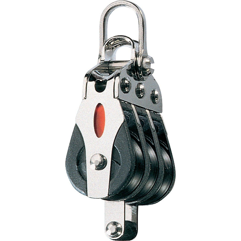 Ronstan golyóscsapágyas tripla csiga 20 mm, beckettel – tripla, becket