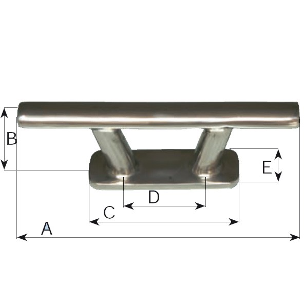 AISI 316 kikötő bika, 265 mm – AISI 316 / 265 mm / M12