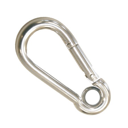 AQUINOX karabíner szemmel, karmos zárral – Hossz: 70 mm