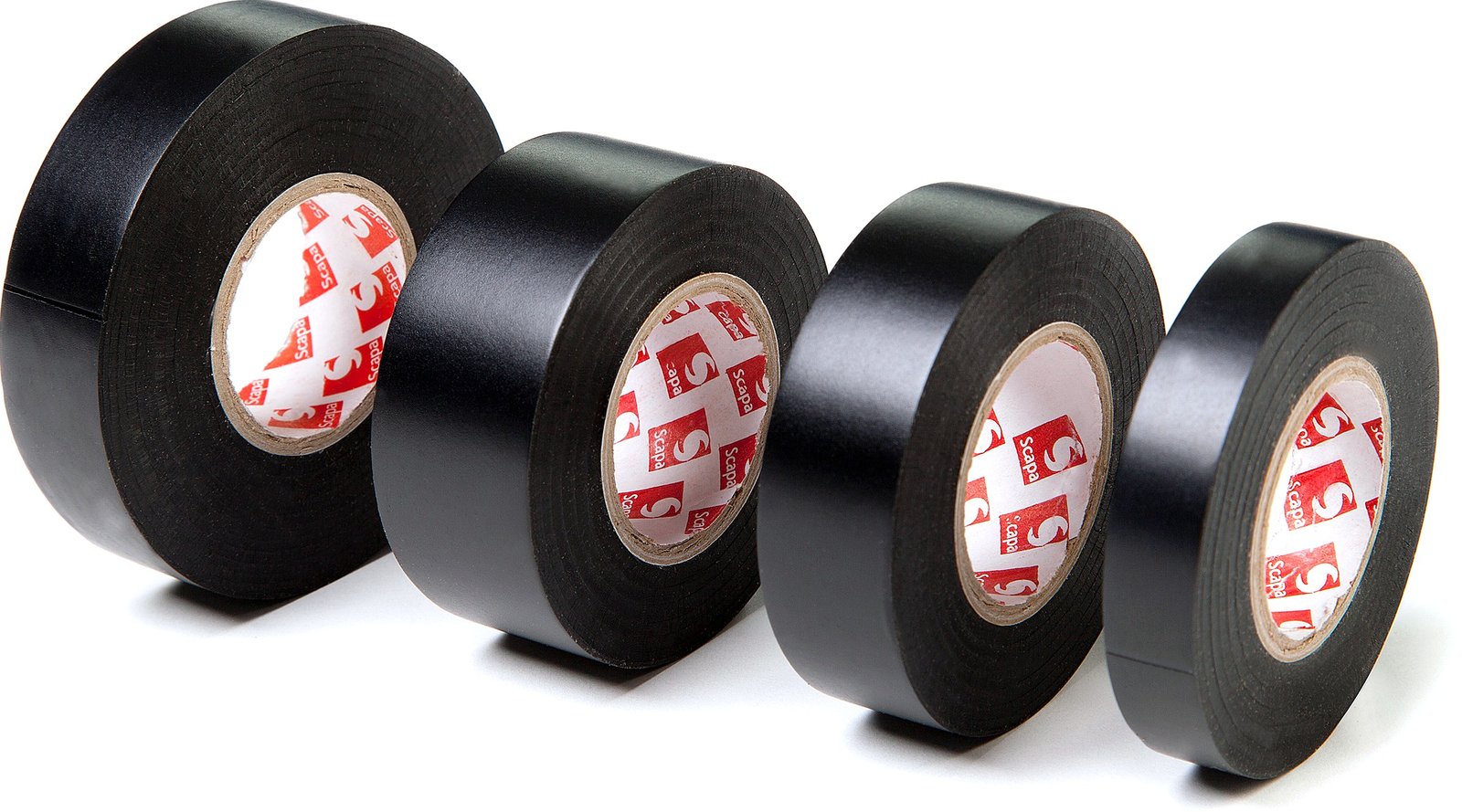 Öntapadós PVC szigetelőszalag – 25 mm, 20 m, fekete