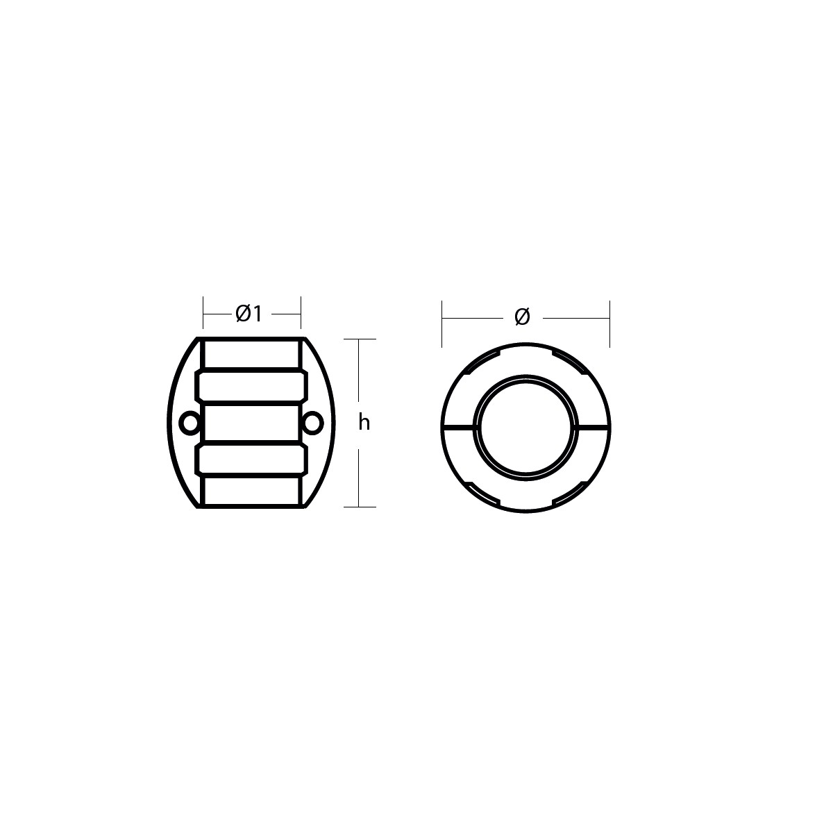 Tengely MAGNÉZIUM anód – Átmérő: 19 mm