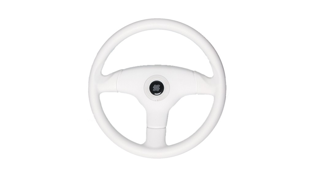 Ultraflex V60W hajókormány kerék, 350 mm, fehér, puha tapintású markolattal