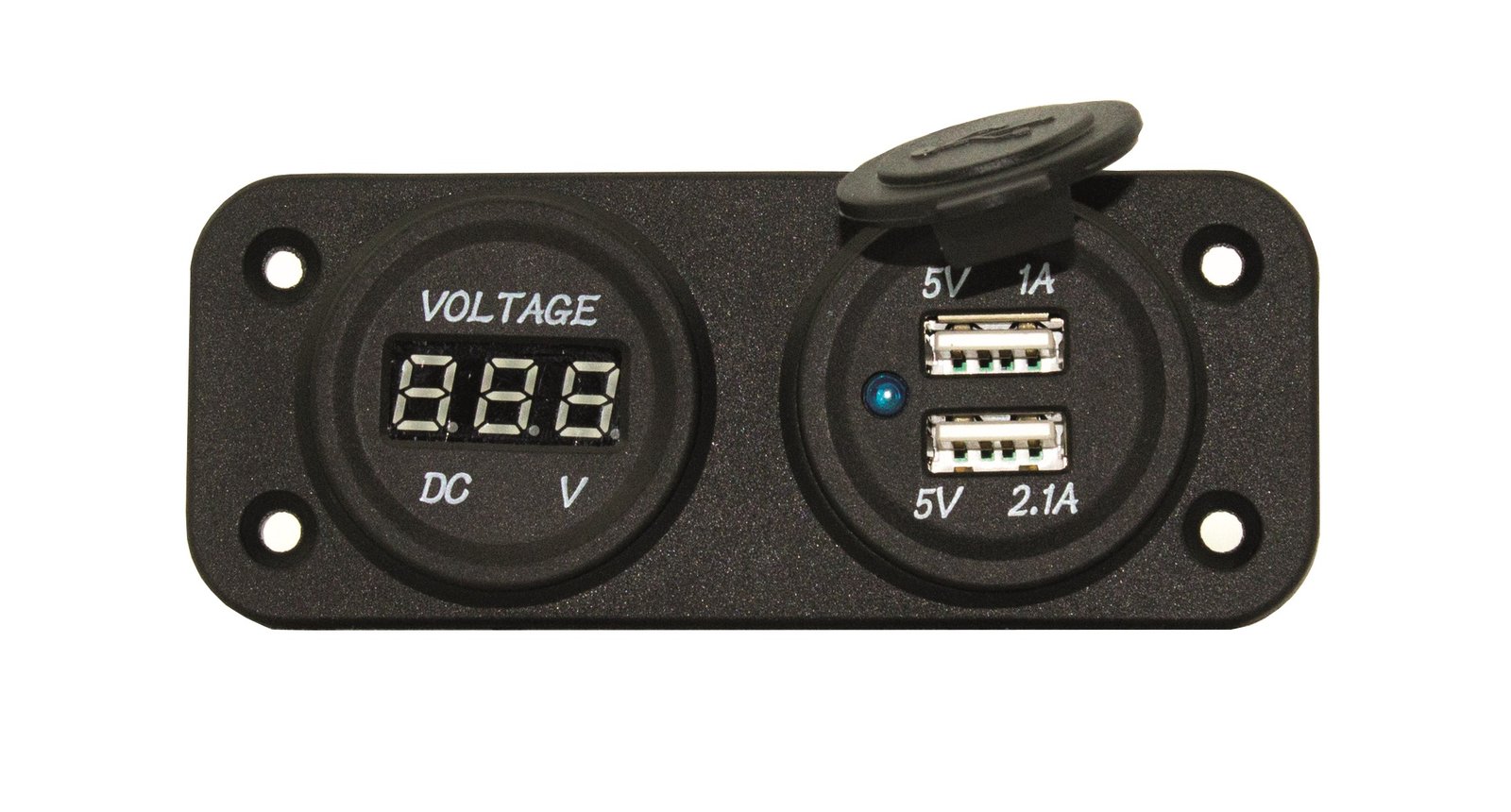 USB töltő és voltméter