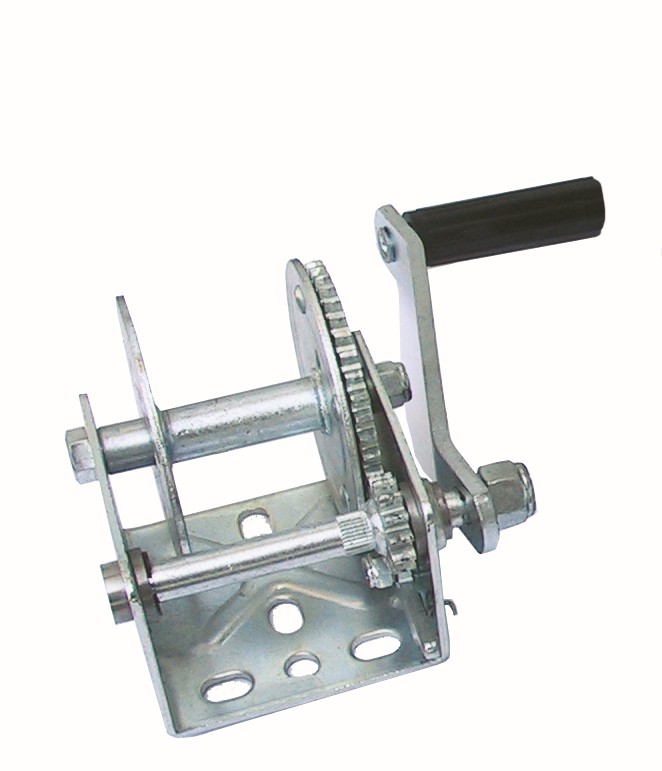 Utánfutó csörlő 545 kg – 545 kg, áttétel 1:4,1, heveder 45–50 mm