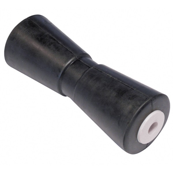 V-kielgörgő keménygumiból, persellyel – Ø87 mm, tengely Ø17 mm, 292 mm
