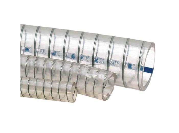 Vízcső PVC, fémspirállal – 18 mm