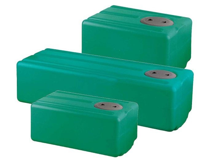 Víztartály zöld – 67 Liter 65 x 39 x 29 cm